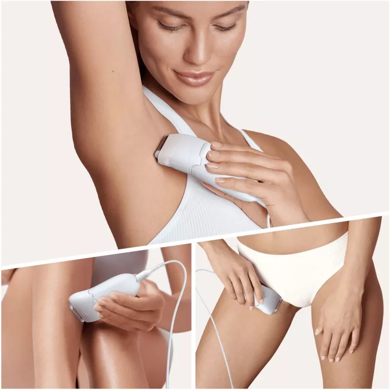 Braun Silk-épil 5 5-825 Depiladora Elétrica, Branco/Rosa, 28 Pinças, MicroGrip, com Fio