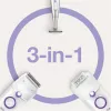 Braun Silk-épil 5 5-825 Depiladora Elétrica, Branco/Rosa, 28 Pinças, MicroGrip, com Fio
