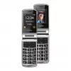 Bea-fon Silver Line SL605 Telemóvel Básico Dual-SIM Preto Prateado