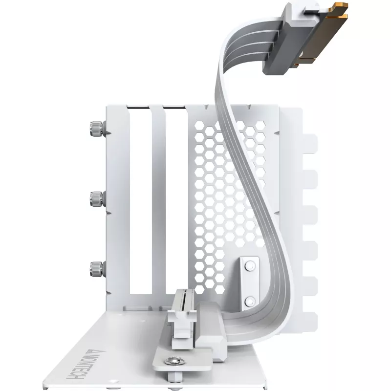 MONTECH Kit de Montagem Vertical para GPU PCIe 4.0 Cabo Riser Branco 20cm