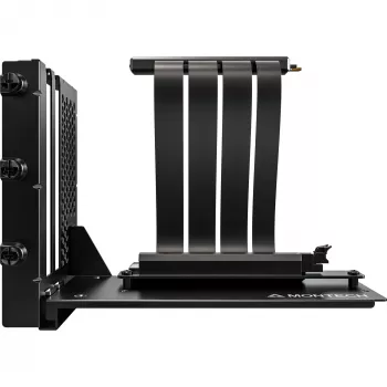 MONTECH Kit de Montagem Vertical para GPU PCIe 4.0 Cabo Riser Preto 20cm