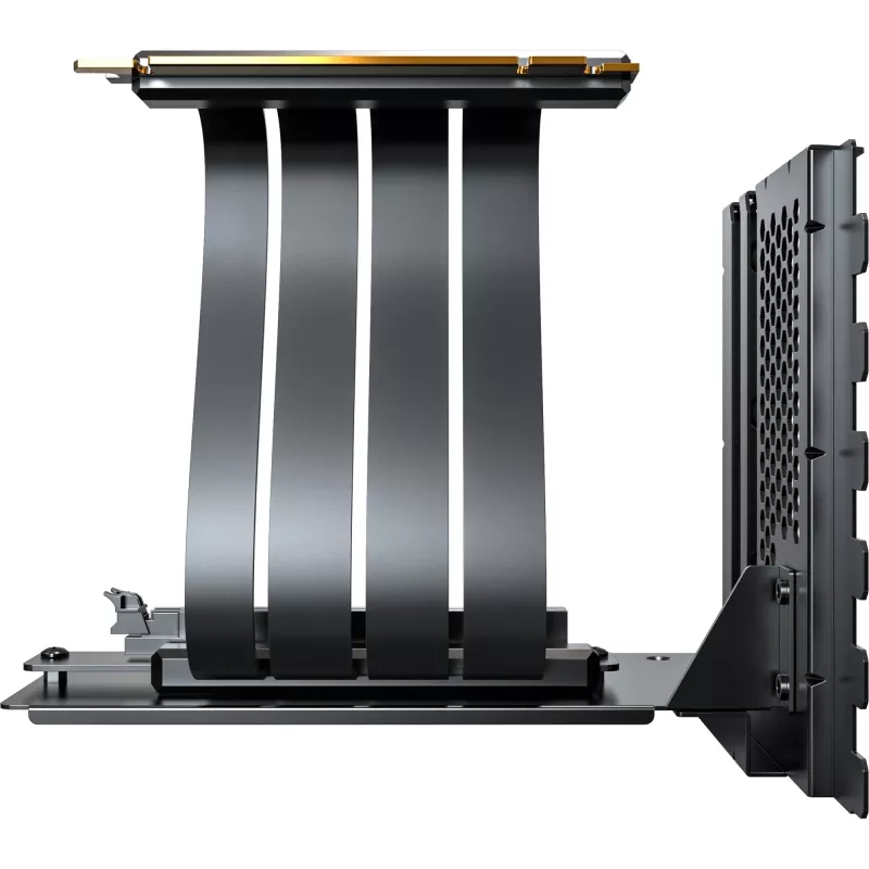 MONTECH Kit de Montagem Vertical para GPU PCIe 4.0 Cabo Riser Preto 20cm
