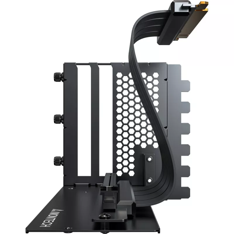 MONTECH Kit de Montagem Vertical para GPU PCIe 4.0 Cabo Riser Preto 20cm