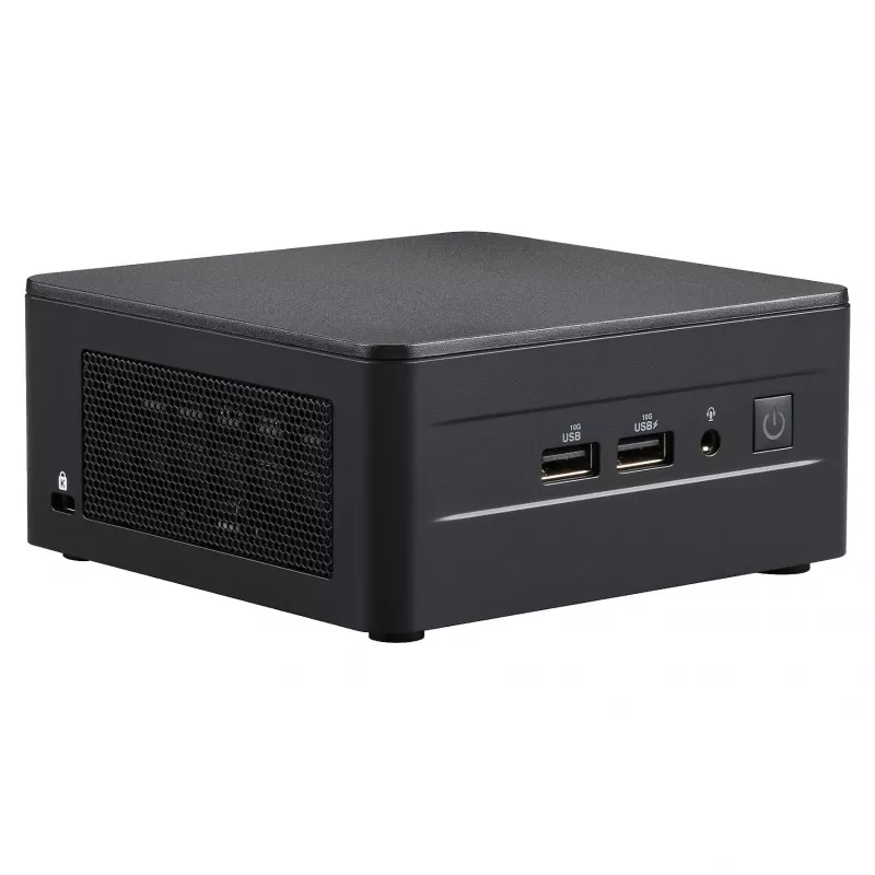 ASUS NUC 13 Pro Tall Kit RNUC13L3HV500000I - Barebone - Mini-PC - Intel Core i5-1350P - Sem RAM - Sem armazenamento - Intel Iris Xe Graphics - Wi-Fi 6E - Bluetooth 5.3 - 2.5GbE - vPro - Preto