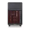 Caixa Thermaltake TR200 WS Super Mini Tower, Preto/Madeira, vidro temperado