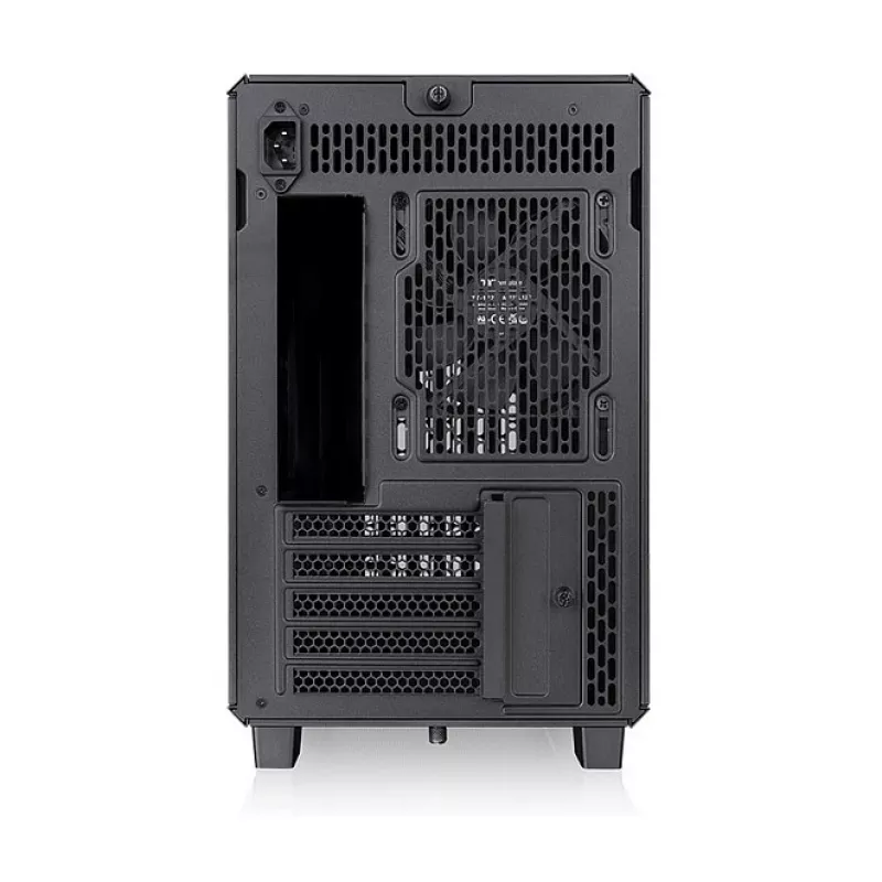 Caixa Thermaltake TR200 WS Super Mini Tower, Preto/Madeira, vidro temperado