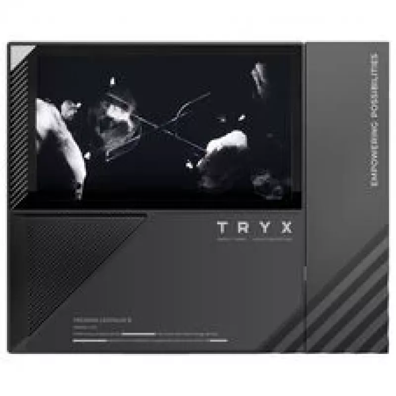 TRYX TURRIS T620 Cooler a ar para CPU, torre dupla, com ecrã de 5 polegadas - 120mm, preto