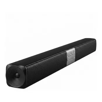 Barra de som REFLEXION SB300 com bateria recarregável, 160W, Bluetooth, USB, AUX, SD, montagem na parede, preto
