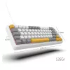 Teclado gaming INCA RGB Red Switch USB Mecânico 2,00m Branco (IKG-457)