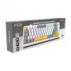 Teclado gaming INCA RGB Red Switch USB Mecânico 2,00m Branco (IKG-457)
