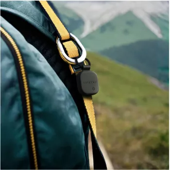 Porta-chaves Satechi Vegan-Leder FindAll Preto