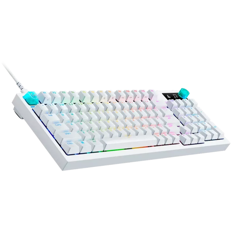 Teclado gaming com fios Logitech G316 X 98 - Branco - US International - Tátil