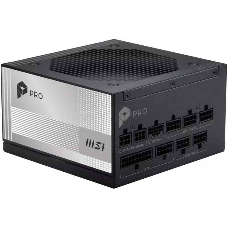 MSI PRO A850PL PCIE5 850W 80 PLUS Platinum ATX 3.0 Fonte de alimentação totalmente modular