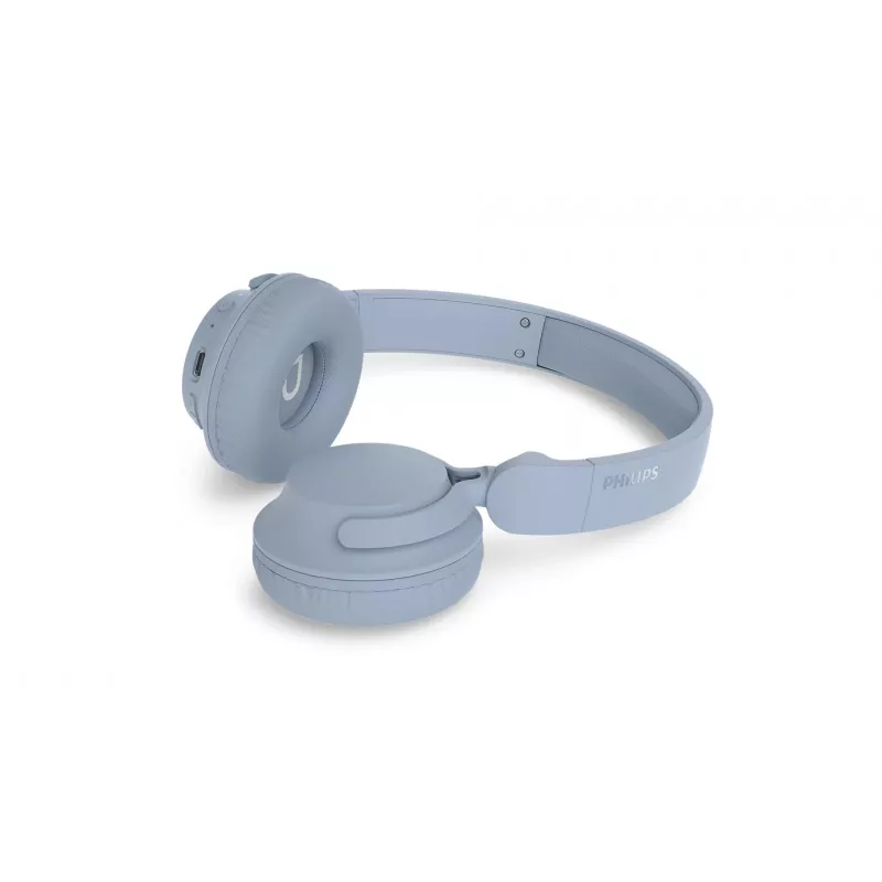 Philips TAH4000LB/00 Auscultadores On-Ear sem fios com Bluetooth 5.0, drivers de 32 mm, 20 horas de autonomia, USB-C, Azul