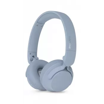 Philips TAH4000LB/00 Auscultadores On-Ear sem fios com Bluetooth 5.0, drivers de 32 mm, 20 horas de autonomia, USB-C, Azul