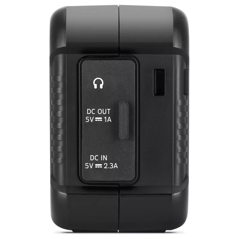 TechniSat TechniRadio Solar 2 Rádio portátil DAB+/FM com painel solar e manivela, Preto/Laranja