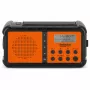 TechniSat TechniRadio Solar 2 Rádio portátil DAB+/FM com painel solar e manivela, Preto/Laranja