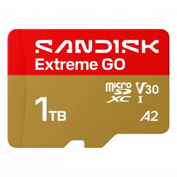 SanDisk Extreme GO microSDXC 1 TB Cartão de memória UHS-I, velocidade de leitura até 240 MB/s, V30, A2