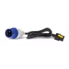 APC Cabo de alimentação - IEC 60309 16A (M) para IEC 60320 C19 - 16 A - 3,0 m - com bloqueio - Preto - para P/N: SMT2200I-AR, SMT2200R2I-AR, SMT3000I-AR, SMT3000R2I-AR, SRT1500XLI, SRT2200XLI-KR (AP8758)