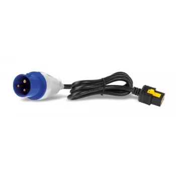 APC Cabo de alimentação - IEC 60309 16A (M) para IEC 60320 C19 - 16 A - 3,0 m - com bloqueio - Preto - para P/N: SMT2200I-AR, SMT2200R2I-AR, SMT3000I-AR, SMT3000R2I-AR, SRT1500XLI, SRT2200XLI-KR (AP8758)