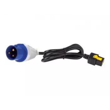 APC Cabo de alimentação - IEC 60309 16A (M) para IEC 60320 C19 - 16 A - 3,0 m - com bloqueio - Preto - para P/N: SMT2200I-AR, SMT2200R2I-AR, SMT3000I-AR, SMT3000R2I-AR, SRT1500XLI, SRT2200XLI-KR (AP8758)