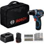 Bosch Professional GSR 12V-32 Aparafusadora sem fios, 12V, Azul/Preto, 2x baterias Li-Ion 2,0 Ah, conjunto de 24 acessórios, bolsa de ferramentas
