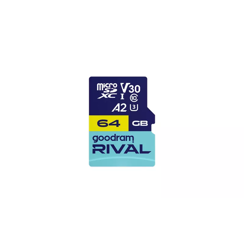 GOODRAM microSDXC 64GB V30 UHS-I U3 RIVAL + Adaptador