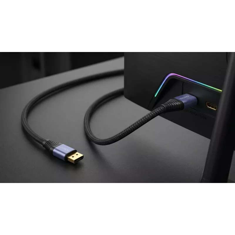 SAVIO CL-210 Cabo DisplayPort 2.1 2m Preto