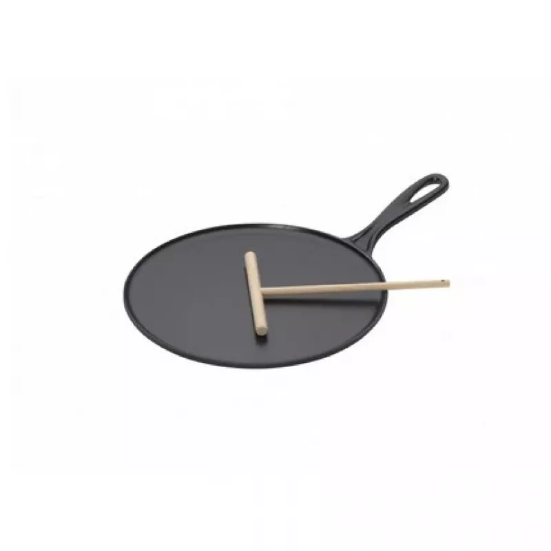 Le Creuset Frigideira para Crepes em Ferro Fundido 27 cm Preto