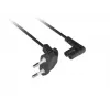 Cabo de alimentação LANBERG CEE 7/16 para IEC 320 C7 3 m angular VDE preto