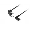 Cabo de alimentação LANBERG CEE 7/16 para IEC 320 C7 3 m angular VDE preto