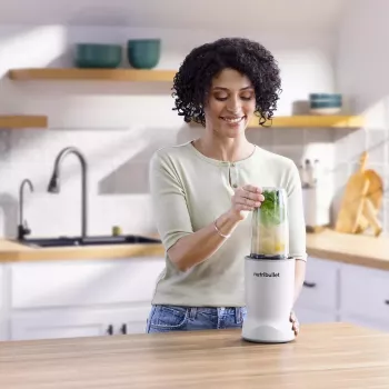 Nutribullet NBT1006MW Turbo Liquidificador Pessoal 1000W Branco Mate
