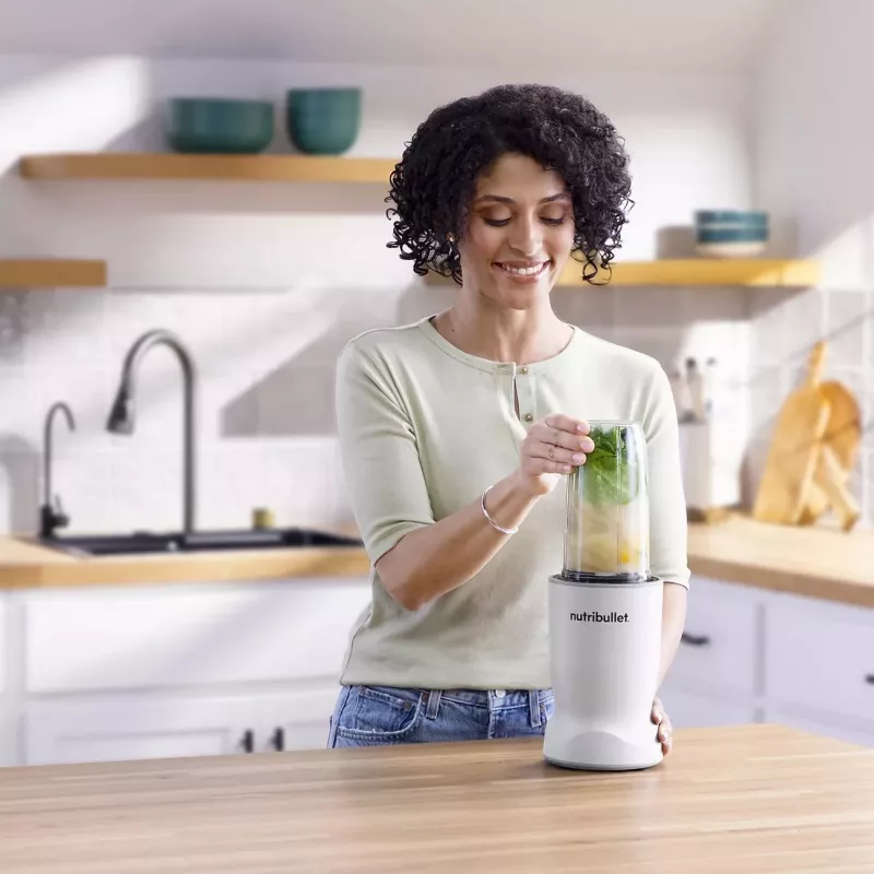 Nutribullet NBT1006MW Turbo Liquidificador Pessoal 1000W Branco Mate