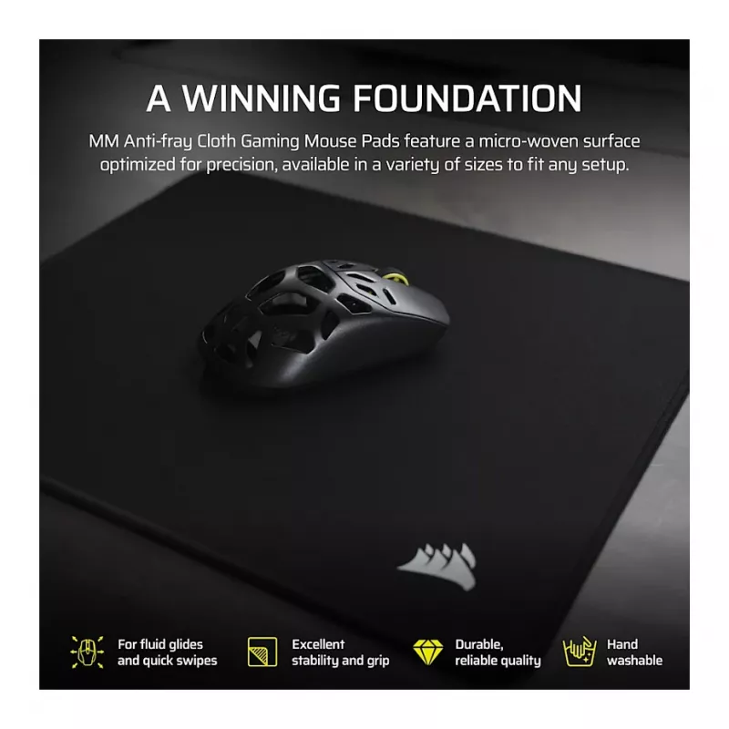 CORSAIR MM Tapete de Rato em Tecido Anti-Fray Gaming 2XL 930x400 mm Preto