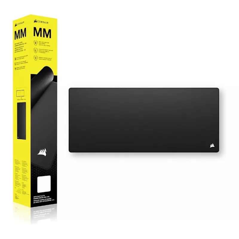 CORSAIR MM Tapete de Rato em Tecido Anti-Fray Gaming 2XL 930x400 mm Preto