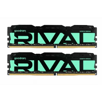 Memória de PC DDR4 Rival Radiant 32GB (2x16GB) 3200MHz CL16 Verde
