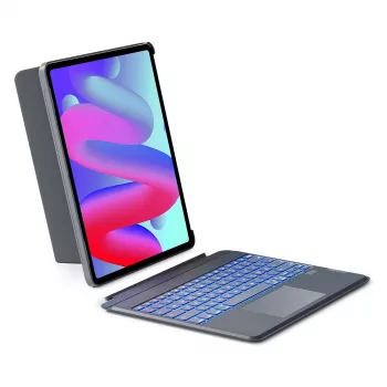 Inateck KB04118 Teclado para iPad Pro 12.9 (3.ª-6.ª Ger.) e iPad Air 13, QWERTZ, Cinzento