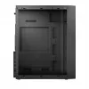 Logic Concept J23 PRO Caixa de Computador Mid-Tower Preta com Vidro Temperado, USB-C, Ventoinhas ARGB