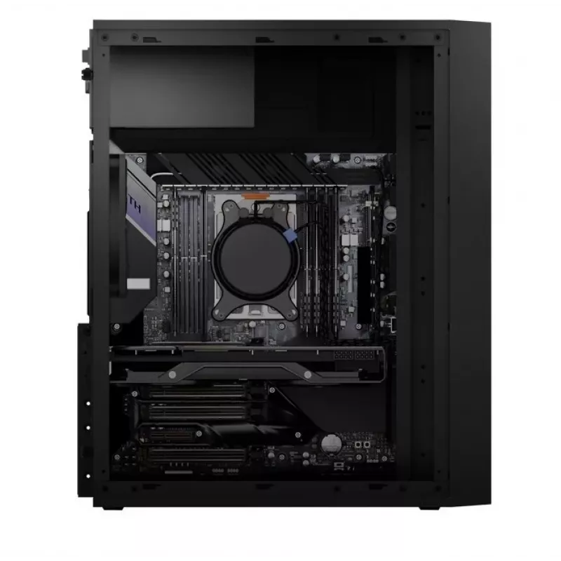 Logic Concept J23 PRO Caixa de Computador Mid-Tower Preta com Vidro Temperado, USB-C, Ventoinhas ARGB