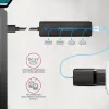 AXAGON HUE-C2A Hub de viagem 5 Gbps, 2x USB-A + 2x USB-C, USB-C Power IN, cabo USB-A de 19 cm