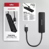 AXAGON HUE-C2A Hub de viagem 5 Gbps, 2x USB-A + 2x USB-C, USB-C Power IN, cabo USB-A de 19 cm