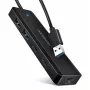 AXAGON HUE-C2A Hub de viagem 5 Gbps, 2x USB-A + 2x USB-C, USB-C Power IN, cabo USB-A de 19 cm