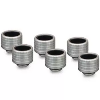 Thermal Grizzly DeltaMate Fitting HT16, latão niquelado, rosca G1/4 polegadas, embalagem de 6