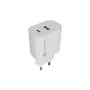 NATEC Ribera Carregador de Parede 1x USB-A + 1x USB-C 20W Branco
