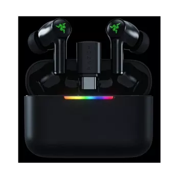 RAZER Hammerhead V3 HyperSpeed Auscultadores Gaming True Wireless, ANC, Bluetooth 5.2, Dongle 2,4 GHz, THX Spatial Audio, Preto