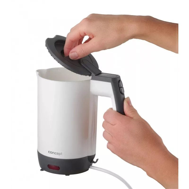 Concept RK7030 Chaleira de Viagem 0,5L com 2 Copos, Branco