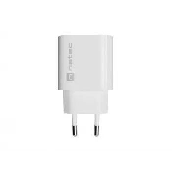 NATEC Ribera Carregador de Parede 1x USB-C 20W Branco