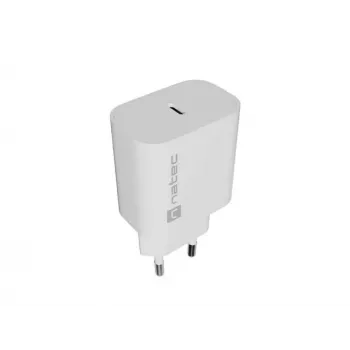 NATEC Ribera Carregador de Parede 1x USB-C 20W Branco