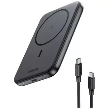 UGREEN Powerbank Mini 5000mAh Wireless 15W com MagSafe Branco