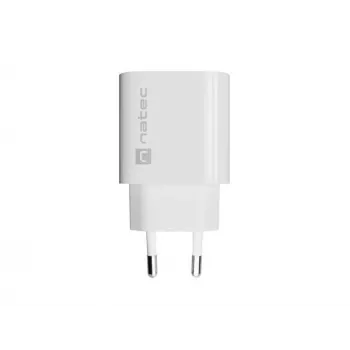 Carregador de Parede NATEC Ribera 1x USB-A 18W Branco